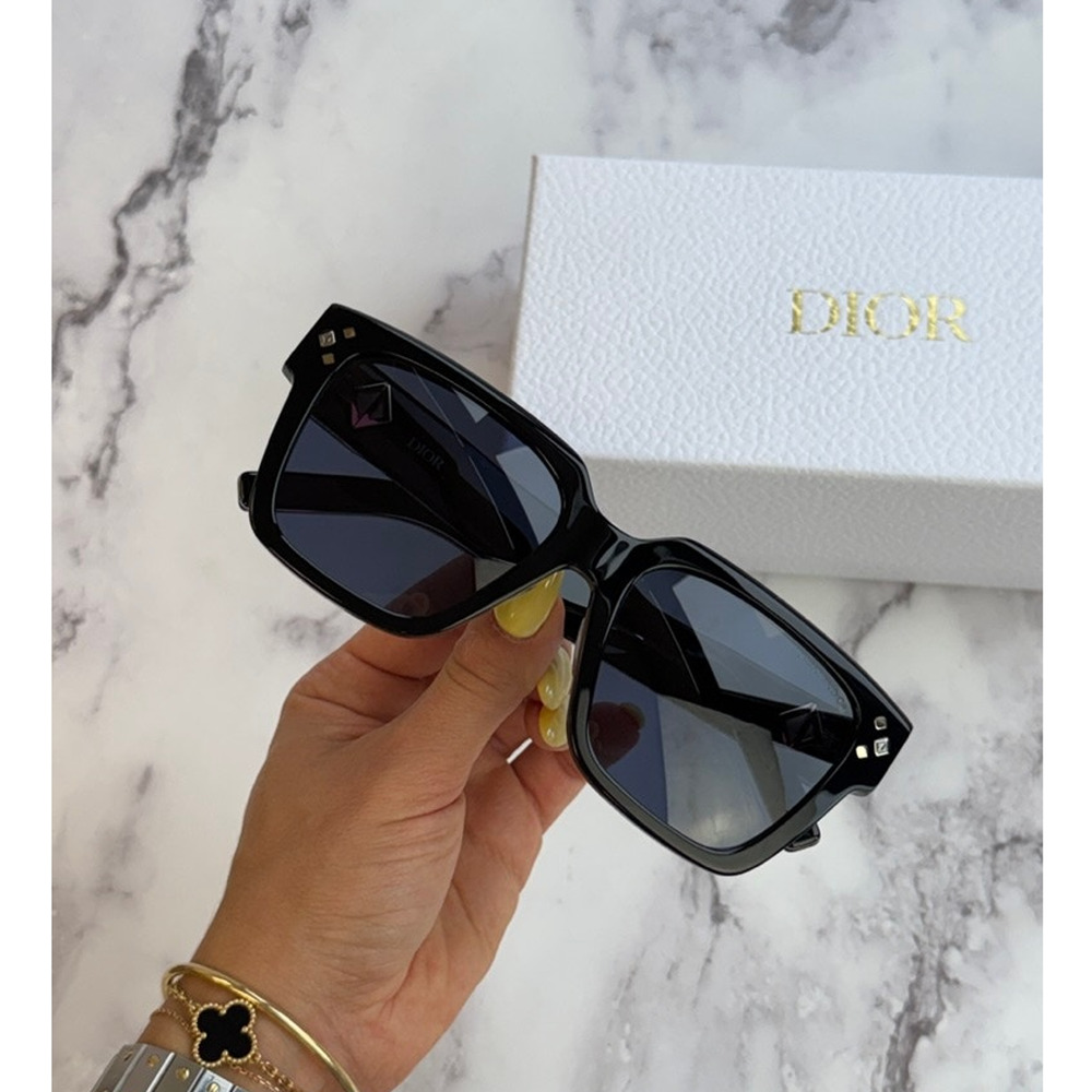 NEW Dior CDDiamond S3F Sunglasses in Black $730